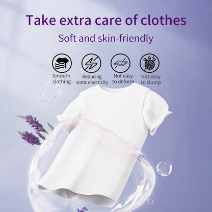 1. Smooth, fragrance retention, and color protection in one.

2. Use laundry fragrance beads to effectively prevent fabric damage.

3. It can effectively remove sweat stains that are difficult to remove.

4. Use deodorant beads to enhance freshness and maintain a good mood all day long.

5. Safe for all loads including towels, active wear and children's sleepwear.