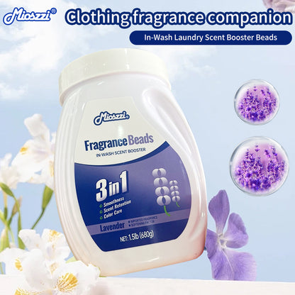 1. Smooth, fragrance retention, and color protection in one.

2. Use laundry fragrance beads to effectively prevent fabric damage.

3. It can effectively remove sweat stains that are difficult to remove.

4. Use deodorant beads to enhance freshness and maintain a good mood all day long.

5. Safe for all loads including towels, active wear and children's sleepwear.