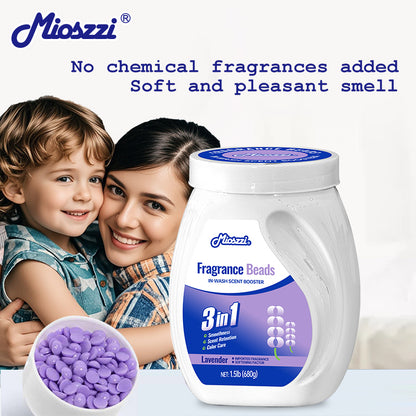 1、1.5lb large barrel, suitable for home use, large quantity and affordable.

2、Smooth, fragrance retention and color protection in one.

3、Effectively prevent clothes from clumping, remove static electricity, and help clothes restore their natural elasticity and softness.

4、The scent of lavender and violet keeps the clothes fragrant for a long time.

5、Suitable for all washing machines and all fabrics.