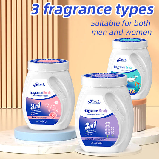1. Available in three scents: ocean, lavender and cherry blossom, a perfect laundry companion.

2. Laundry fragrance beads using deodorant technology effectively decompose odor molecules.

3. Microcapsule blasting technology allows clothes to retain fragrance for a long time.

4. Deodorant beads used for clothes can effectively remove sweat stains that are difficult to remove.

5. Effectively soften fabrics, anti-static to prevent clothing from clumping.

6. Value pack combination suitable for home use, lar
