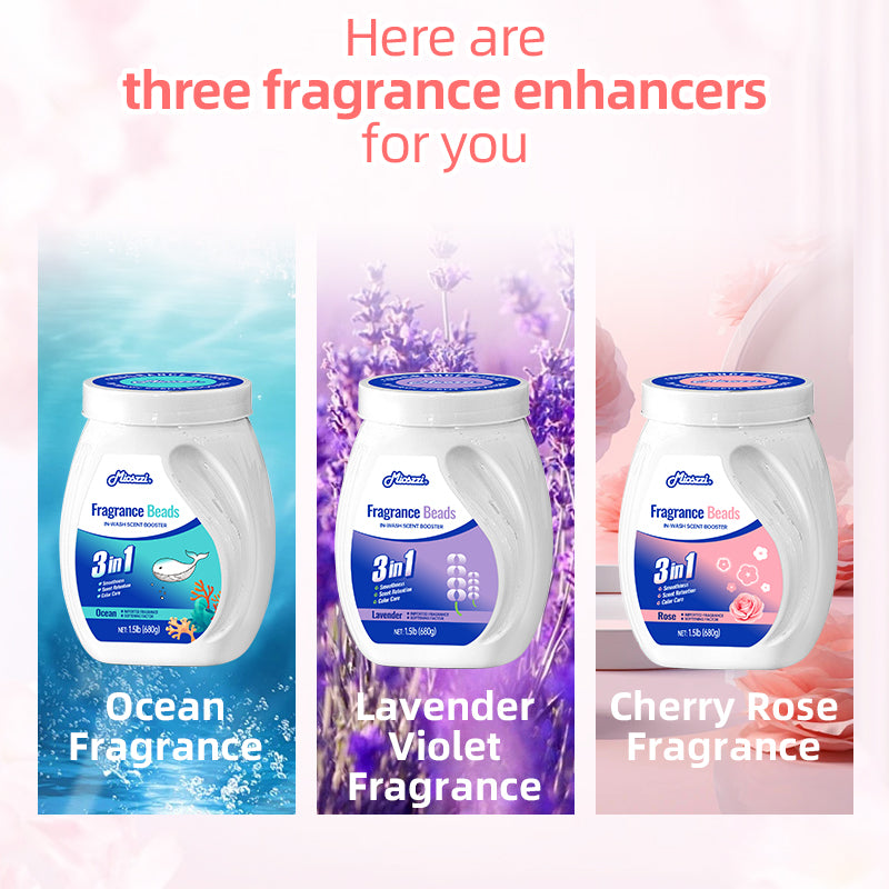 1. There are three scents: ocean, lavender and cherry blossom. All scents can be experienced.

2. Powerful function, effective softening of fabrics, anti-static.

3. Hypoallergenic formula, safe to use for sensitive skin.

4. Laundry freshener that stays away from odor troubles.

5. Colloidal microcapsule technology, rubbing clothes to keep fragrance for a long time.

6. Large package suitable for home use, large quantity and affordable price.
