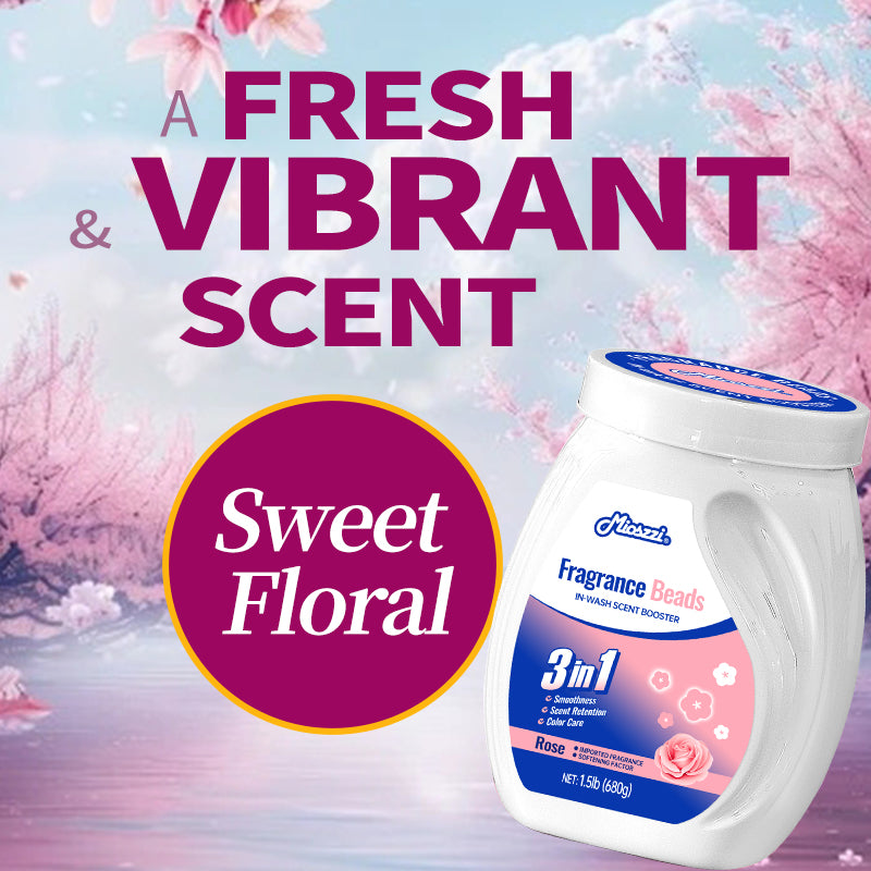 1. Laundry fragrance enhancer beads that can be used as air freshener.

2. Fragrance enhancer beads that effectively remove room odors.

3.Available in three scents: ocean, lavender and cherry blossom, with long-lasting fragrance.

4. Air freshener and home fragrance for house, car or gym.

5. Material-friendly formula, safe for pet families.

6. 1.5 lb bucket, suitable for home use, large quantity and affordable price.