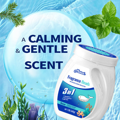 1. Laundry fragrance enhancer beads that can be used as air freshener.

2. Fragrance enhancer beads that effectively remove room odors.

3.Available in three scents: ocean, lavender and cherry blossom, with long-lasting fragrance.

4. Air freshener and home fragrance for house, car or gym.

5. Material-friendly formula, safe for pet families.

6. 1.5 lb bucket, suitable for home use, large quantity and affordable price.