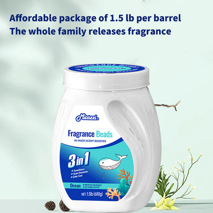 1. Smooth, fragrance, and color protection in one.

2. Clothing deodorizing beads can effectively remove hard-to-remove sweat stains.

3. The sea breeze fragrance produced by the collision of cedar and amber keeps the clothes fragrant.

4. Colloidal particle microcapsule technology keeps the fragrance of clothes for a long time.

5. Effectively prevent clothing from caking and remove static electricity.