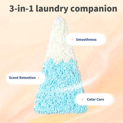 1. Smooth, fragrance, and color protection in one.

2. Clothing deodorizing beads can effectively remove hard-to-remove sweat stains.

3. The sea breeze fragrance produced by the collision of cedar and amber keeps the clothes fragrant.

4. Colloidal particle microcapsule technology keeps the fragrance of clothes for a long time.

5. Effectively prevent clothing from caking and remove static electricity.