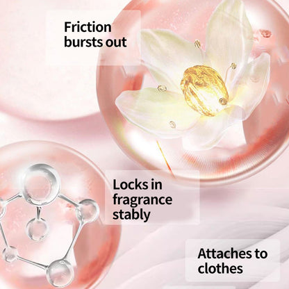 1. Smooth, fragrance, and color protection in one.

2. Clothing deodorizing beads can effectively remove hard-to-remove sweat stains.

3. The sea breeze fragrance produced by the collision of cedar and amber keeps the clothes fragrant.

4. Colloidal particle microcapsule technology keeps the fragrance of clothes for a long time.

5. Effectively prevent clothing from caking and remove static electricity.
