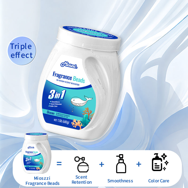 1. Laundry fragrance enhancer beads that can be used as air fresheners.

2. Fragrance enhancer beads that effectively remove room odors.

3. Air fresheners and home fragrances suitable for houses, cars or gyms.

4. Material-friendly formula, safe for pet-friendly families.

5. 1.5 lb barrel, suitable for home use, large quantity, affordable price.