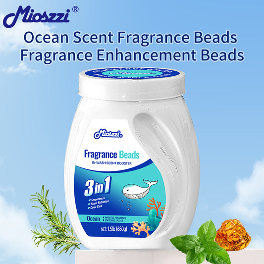 1. Laundry fragrance beads use deodorizing technology to effectively decompose odor molecules.

2. Microcapsule sandblasting technology allows clothes to retain fragrance for a long time.

3. Clothing deodorizing beads can effectively remove sweat stains that are difficult to remove.

4. Effectively soften fabrics, prevent static electricity, and prevent clothes from clumping.

5. Super value combination pack, suitable for home use, safe and easy-to-melt formula.