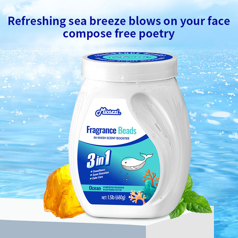 1. Soften, retain scent and protect color in one.

2. Use laundry scent beads to effectively prevent fabric damage.

3. Effectively remove sweat and oil smoke odors that are difficult to remove.

4. Suitable for all clothing, including towels, sportswear and pajamas.

5. Use deodorant beads to refresh body odor, restore natural fragrance, and keep a good mood all day long.
