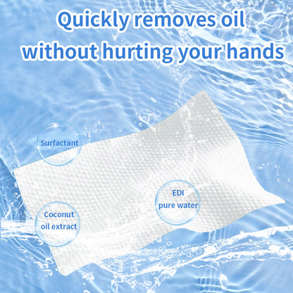 1. Contains highly effective degreasing essence ingredients, and the cleaning effect is far superior to ordinary rags.

2. Widely used in areas such as cookers, tableware, countertops, kitchen walls, range hoods, and sinks.

3. Deeply decomposes stubborn grease, keeping the clean surface as bright and clean as new.

4. Kitchen cleaning wipes are made of spunlace non-woven fabrics, which are thick, soft to the touch and durable.

5. All-purpose cleaning wipes, disposable and rinse-free