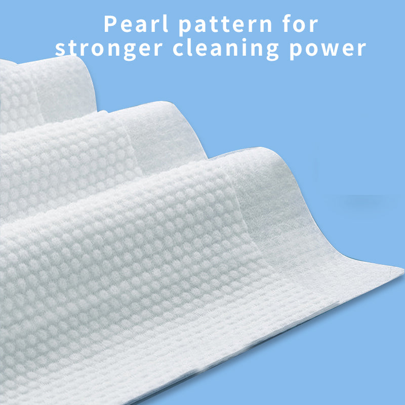 1. Add surfactants to deeply disintegrate oil stains, and the cleaning power is several times higher than that of ordinary rags.

2. Suitable for pots, tableware, stoves, walls, range hoods, sinks and kitchen appliances, easily cope with various oil stains.

3. Soft, thick and skin-friendly material, not easy to tear or shed, the surface is smooth and traceless after wiping.

4. Pearl pattern non-woven fabric, flexible and oil-absorbent and not easy to break, can be repeatedly wiped in multiple areas.
