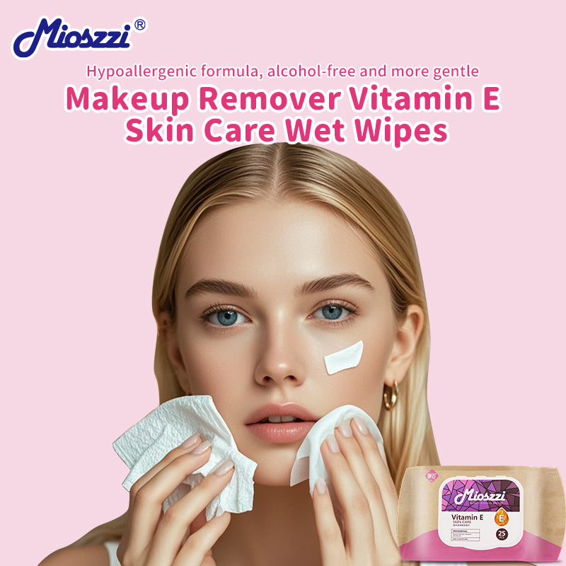 1、Multi-purpose wipes to remove dirt, oil and makeup that clog pores.

2、Daily skin care and travel essentials.

3、Hypoallergenic formula, no added alcohol, mild and non-irritating, safe for sensitive skin.

4、Strong makeup removal ability, one wipe can remove all facial makeup.

5、Add sodium hyaluronate and vitamin E to moisturize the skin while removing makeup.