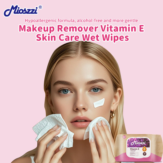 1、Multi-purpose wipes to remove dirt, oil and makeup that clog pores.

2、Daily skin care and travel essentials.

3、Hypoallergenic formula, no added alcohol, mild and non-irritating, safe for sensitive skin.

4、Strong makeup removal ability, one wipe can remove all facial makeup.

5、Add sodium hyaluronate and vitamin E to moisturize the skin while removing makeup.