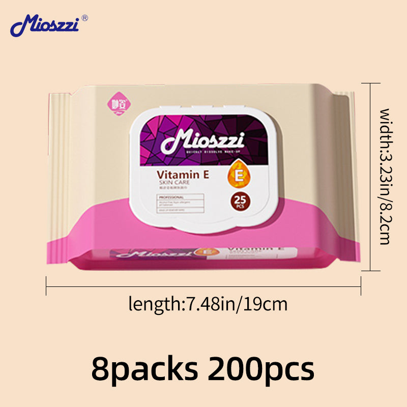 1、Multi-purpose wipes to remove dirt, oil and makeup that clog pores.

2、Daily skin care and travel essentials.

3、Hypoallergenic formula, no added alcohol, mild and non-irritating, safe for sensitive skin.

4、Strong makeup removal ability, one wipe can remove all facial makeup.

5、Add sodium hyaluronate and vitamin E to moisturize the skin while removing makeup.