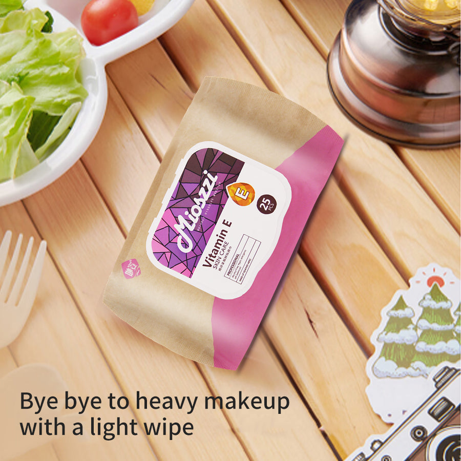 1、Multi-purpose wipes to remove dirt, oil and makeup that clog pores.

2、Daily skin care and travel essentials.

3、Hypoallergenic formula, no added alcohol, mild and non-irritating, safe for sensitive skin.

4、Strong makeup removal ability, one wipe can remove all facial makeup.

5、Add sodium hyaluronate and vitamin E to moisturize the skin while removing makeup.