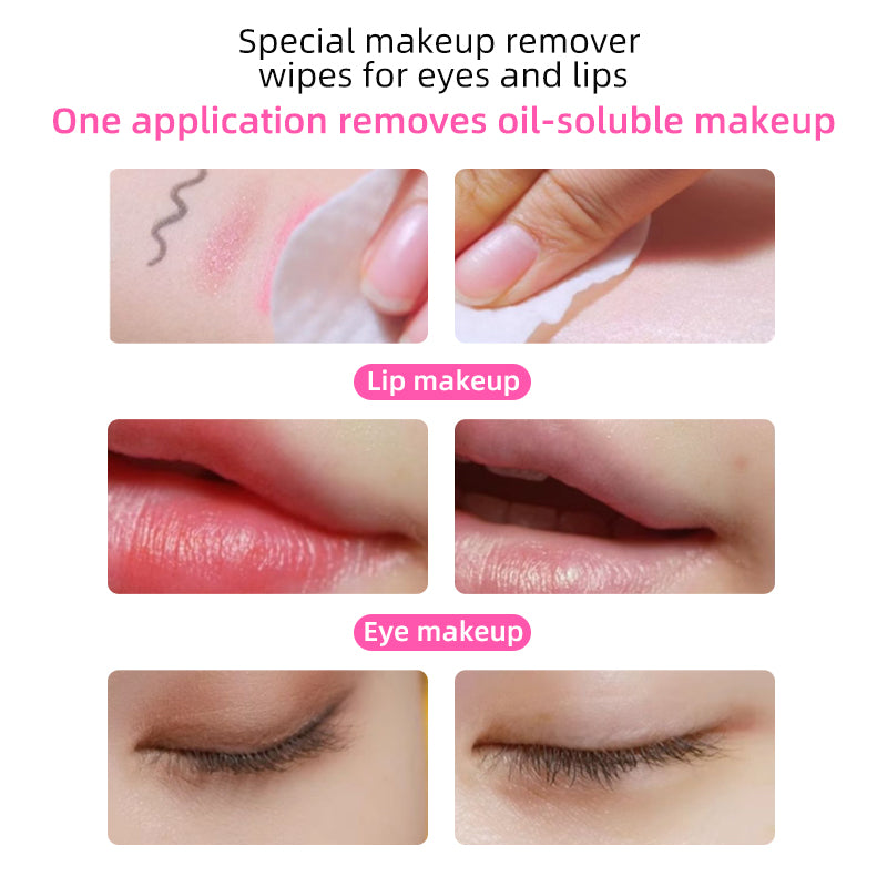 1. Makeup remover wipes containing vitamin E to remove makeup and moisturize the skin.

2. Hypoallergenic formula, no fragrance added no irritating chemicals.

3. Powerfully remove dirt, oil and makeup, leaving your face feeling refreshed, moisturized and clean.

4. Smooth texture cleansing wipes, low friction, will not damage the stratum corneum.

5. Portable packaging, suitable for daily skin care and travel essentials.
