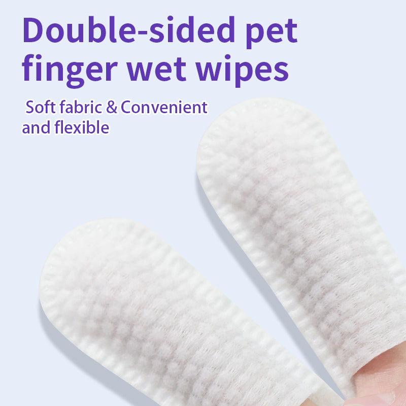 1. Water-based wipes, with excellent water absorption, moisturizing pet skin.

2. Made of plant-based non-woven material, thick, soft, and with excellent tear resistance.

3. Deodorizing wipes, effectively remove stubborn odors from pets.

4. Hypoallergenic formula, ensuring safety for cats and dogs.

5. Clean pet paws and skin, with portable canned grooming finger wipes.