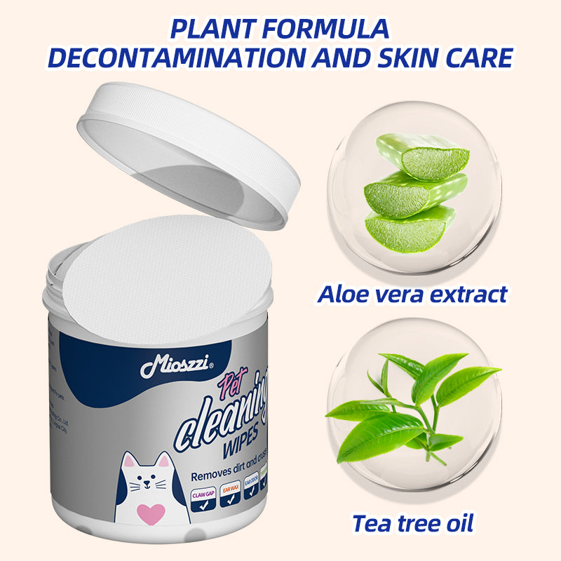 1. Water-based wipes, super absorbent, moisturizing pet skin.
2. Plant-based non-woven fabric, 3D three-dimensional pearl pattern, super thick and ultra-soft, tear resistant.
3. Deodorant wipes to effectively remove unpleasant odors.
4. Hypoallergenic formula, safe for cats and dogs.
5. Clean paws and skin, canned beauty cleaning wipes.