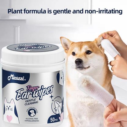 1. Gently removes dirt, debris and odors. Super deodorizing power.
2. Infused with fermented coconut oil to nourish and smooth hair.
3. Removes sweat and dirt while fighting bacteria.
4. The fresh coconut scent calms and soothes your pet's mood and makes your pet fall in love with cleanliness.
5. Multi-purpose pet finger wipes for cleaning the body and teeth.