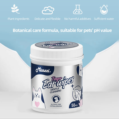 1. Gently removes dirt, debris and odors. Super deodorizing power.
2. Infused with fermented coconut oil to nourish and smooth hair.
3. Removes sweat and dirt while fighting bacteria.
4. The fresh coconut scent calms and soothes your pet's mood and makes your pet fall in love with cleanliness.
5. Multi-purpose pet finger wipes for cleaning the body and teeth.