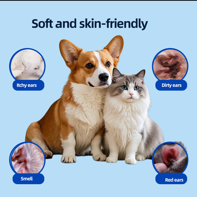 1. Gently removes dirt, debris and odors. Super deodorizing power.
2. Infused with fermented coconut oil to nourish and smooth hair.
3. Removes sweat and dirt while fighting bacteria.
4. The fresh coconut scent calms and soothes your pet's mood and makes your pet fall in love with cleanliness.
5. Multi-purpose pet finger wipes for cleaning the body and teeth.