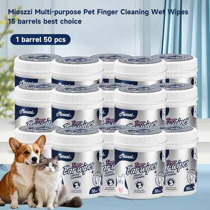 1. Gently removes dirt, debris and odors. Super deodorizing power.
2. Infused with fermented coconut oil to nourish and smooth hair.
3. Removes sweat and dirt while fighting bacteria.
4. The fresh coconut scent calms and soothes your pet's mood and makes your pet fall in love with cleanliness.
5. Multi-purpose pet finger wipes for cleaning the body and teeth.