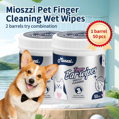1. Safe formula, alcohol-free, pet-safe, pet-friendly wipes.
2. Add tea tree oil extract to nourish and smooth hair.
3. Powerful, effective in removing dirt and itching.
4. Multifunctional finger wipes for cleaning pet's buttocks and eyes.
5. Buckets of wet wipes, no need to worry about leakage.