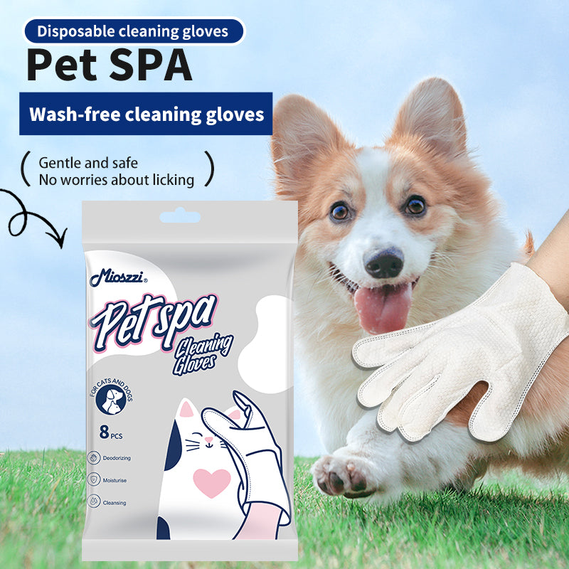 1. Safe formula, alcohol free, safe for pets, pet-friendly wipes.

2. Added jojoba oil essence, nourishes and smoothes hair.

3. Effectively removes dirt and stops itching.

4. Multi-purpose wipes for cleaning pet buttocks and eyes.

5. Pet grooming SPA wipes, one wipe equals one bath.