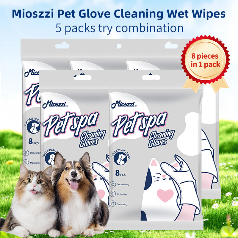 1. Safe formula, alcohol free, safe for pets, pet-friendly wipes.

2. Added jojoba oil essence, nourishes and smoothes hair.

3. Effectively removes dirt and stops itching.

4. Multi-purpose wipes for cleaning pet buttocks and eyes.

5. Pet grooming SPA wipes, one wipe equals one bath.