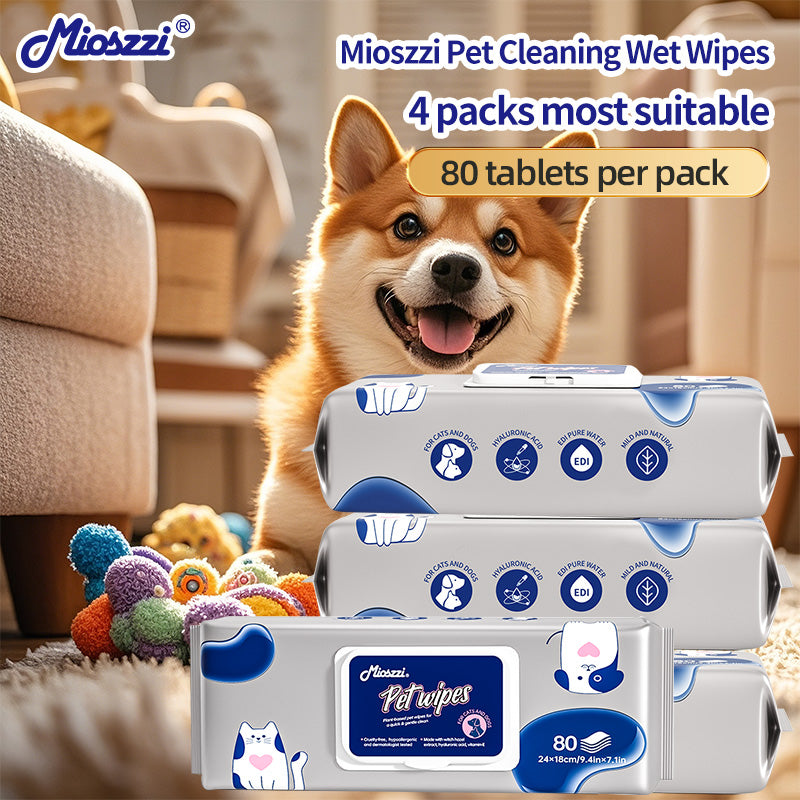 1. General-purpose wipes, designed for daily cleaning of pets, suitable for skin and hair care.

2. EDI pure water formula, mild and hypoallergenic formula, safer for sensitive skin.

3. Inhibit bacterial growth, significantly reduce dandruff production, and deepen decontamination more thoroughly.

4. Double-layer sealing design, leak-proof and moisture-locking, keep pets fresh for a long time during long journeys.

5. The larger and thicker single piece covers an area of 30%, the pearl pattern enhances fri