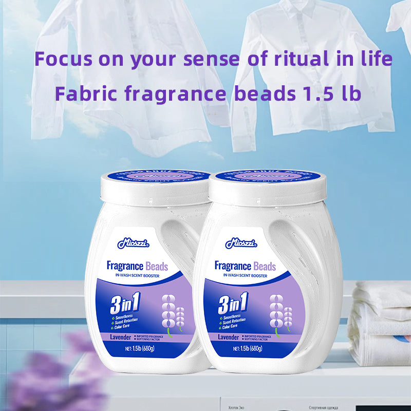 1. Soften, retain scent and protect color in one.

2. Use laundry scent beads to effectively prevent fabric damage.

3. Effectively remove sweat and oil smoke odors that are difficult to remove.

4. Suitable for all clothing, including towels, sportswear and pajamas.

5. Use deodorant beads to refresh body odor, restore natural fragrance, and keep a good mood all day long.