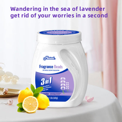 1. Soften, retain scent and protect color in one.

2. Use laundry scent beads to effectively prevent fabric damage.

3. Effectively remove sweat and oil smoke odors that are difficult to remove.

4. Suitable for all clothing, including towels, sportswear and pajamas.

5. Use deodorant beads to refresh body odor, restore natural fragrance, and keep a good mood all day long.