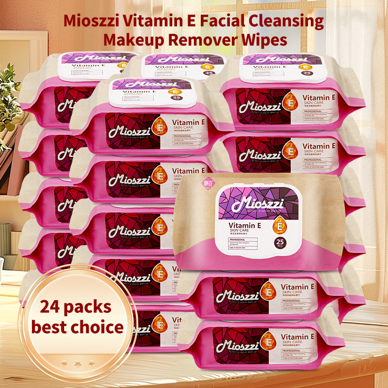 1. Makeup remover wipes with vitamin E to cleanse and moisturize skin.

2. Hypoallergenic formula without added fragrance and harsh chemicals.

3. Effectively removes dirt, oil, and makeup, leaving your face feeling fresh, moisturized, and clean.

4. Smooth texture of flat facial cleansing wipes with low friction to ensure no damage to the stratum corneum.

5. Best facial cleansing wipes for cleansing, moisturizing and soothing.