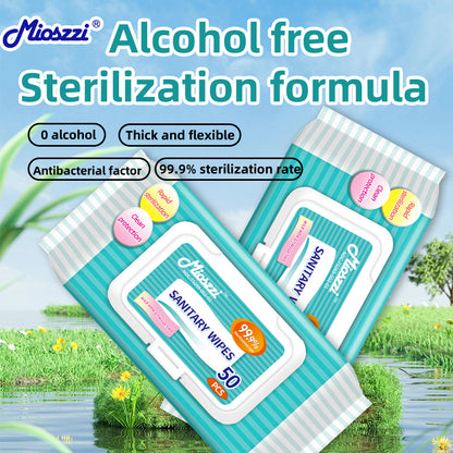 1. Hypoallergenic formula, no bleach, wipe baby toys with confidence.

2. EDI pure water wipes, clean the skin while moisturizing the skin.

3. Powerful antibacterial effect, can clean and kill 99.9% of viruses and bacteria.

4. Weakly acidic pH formula, effectively reduces skin irritation.

5. Disinfectant wipes for travel and outings.