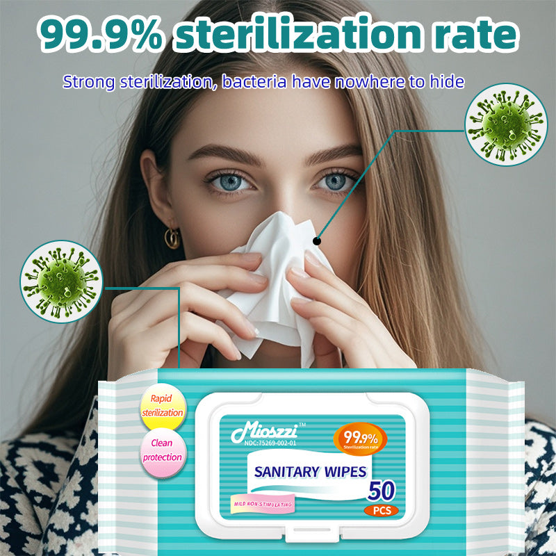 1. Hypoallergenic formula, no bleach, wipe baby toys with confidence.

2. EDI pure water wipes, clean the skin while moisturizing the skin.

3. Powerful antibacterial effect, can clean and kill 99.9% of viruses and bacteria.

4. Weakly acidic pH formula, effectively reduces skin irritation.

5. Disinfectant wipes for travel and outings.