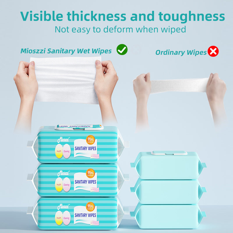 1. Hypoallergenic formula, no bleach, wipe baby toys with confidence.

2. EDI pure water wipes, clean the skin while moisturizing the skin.

3. Powerful antibacterial effect, can clean and kill 99.9% of viruses and bacteria.

4. Weakly acidic pH formula, effectively reduces skin irritation.

5. Disinfectant wipes for travel and outings.