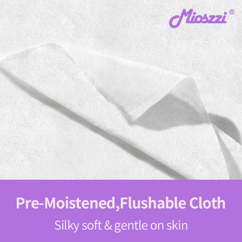 6 Packs Natural Feminine Care Wet Wipes Female Toilet Wipes Daily Refreshing Wipes Removes Odor PH Balanced No Chemical Alcohol Free Non Irritating Anti Itch Travel Size Women Wipes for Vagina & Armpit Cleaning