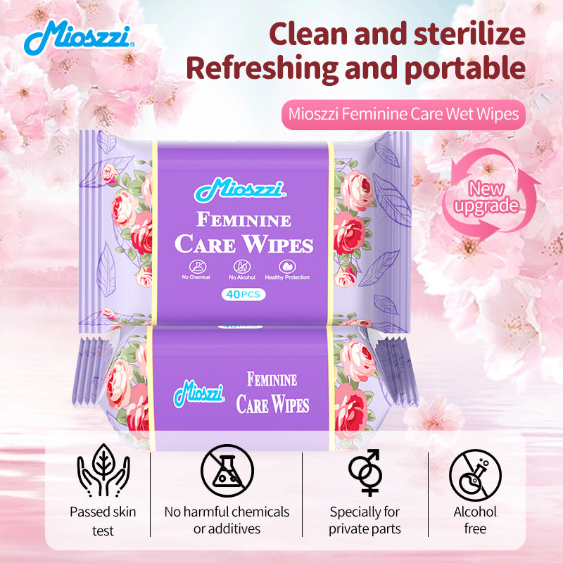 18 Packs Natural Feminine Care Wet Wipes Fresh & Clean Soft Pack Cleansing Wipes for Vagina Alcohol & Aluminum Free Anti-itch Deodorant Wipes for Women Private Parts Travel Size Packs Feminine Hygiene Products Adult Body Wet Wipes