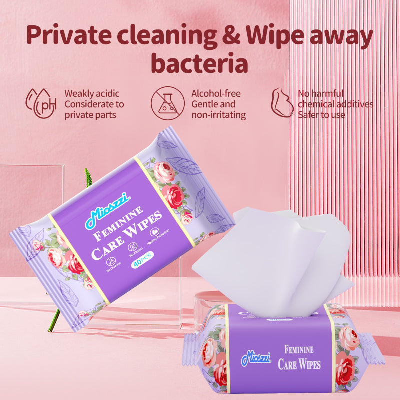 18 Packs Natural Feminine Care Wet Wipes Fresh & Clean Soft Pack Cleansing Wipes for Vagina Alcohol & Aluminum Free Anti-itch Deodorant Wipes for Women Private Parts Travel Size Packs Feminine Hygiene Products Adult Body Wet Wipes