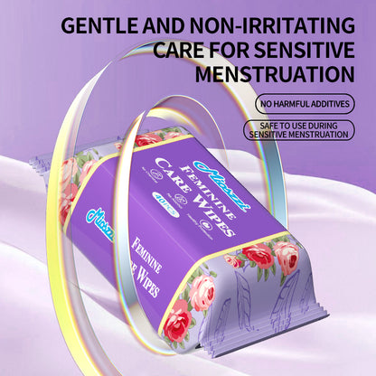 18 Packs Natural Feminine Care Wet Wipes Fresh & Clean Soft Pack Cleansing Wipes for Vagina Alcohol & Aluminum Free Anti-itch Deodorant Wipes for Women Private Parts Travel Size Packs Feminine Hygiene Products Adult Body Wet Wipes
