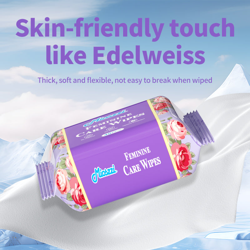 1. EDI pure water wipes, soothes and moisturizes the skin.

2. Gentle and safe, paraben free and alcohol free, friendly to sensitive skin.

3. Hypoallergenic formula, gentle and non-irritating.

4. Multi-purpose, very suitable for cleaning during menstruation and after long activities.

5. Small package design, convenient for travel.