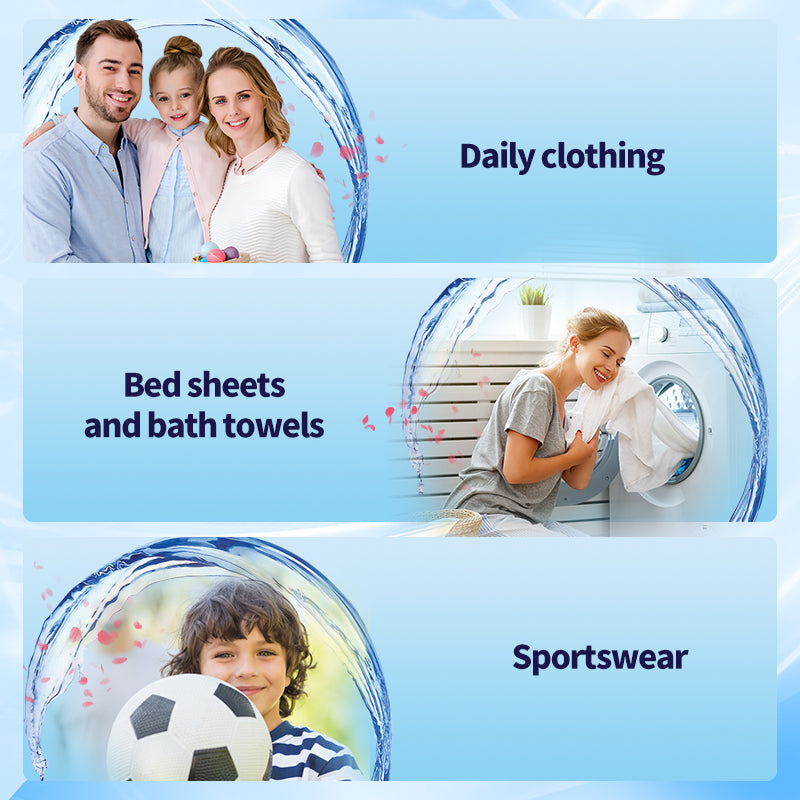 1. Smooth, fragrance and color protection three-in-one.

2. Deodorant beads for clothes can effectively remove sweat stains that are difficult to remove.

3. The sea breeze scent created by the collision of cedar and amber keeps the clothes fragrant.

4. The microcapsule technology of colloid particles can keep the fragrance of clothes for a long time.

5. Effectively prevent clothes from agglomerating and remove static electricity.