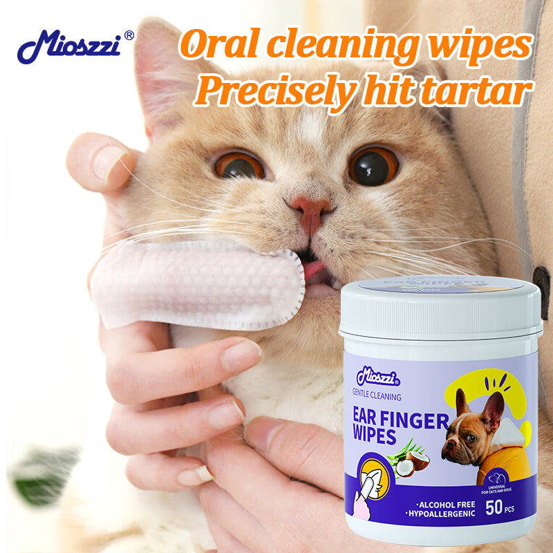 1. Natural and organic ingredients, vegan and cruelty-free.

2. Finger wipes can remove loose hair and dirt for quick cleaning.

3. Wipe away environmental allergens or irritants, and reduce dog dander very well.

4. Moisturize dry skin without rinsing, convenient and hygienic.

5. Universal wipes, suitable for both puppies and large dogs.