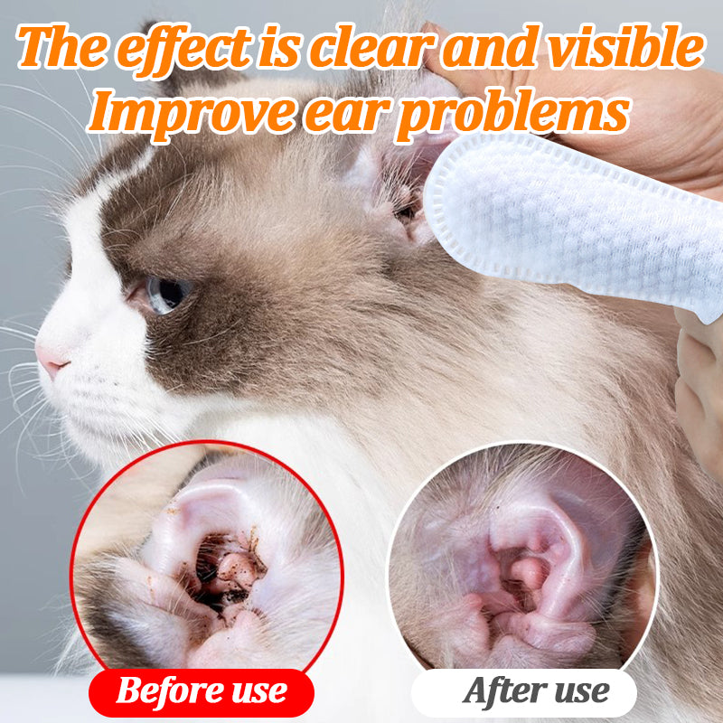 1. Natural and organic ingredients, vegan and cruelty-free.

2. Finger wipes can remove loose hair and dirt for quick cleaning.

3. Wipe away environmental allergens or irritants, and reduce dog dander very well.

4. Moisturize dry skin without rinsing, convenient and hygienic.

5. Universal wipes, suitable for both puppies and large dogs.