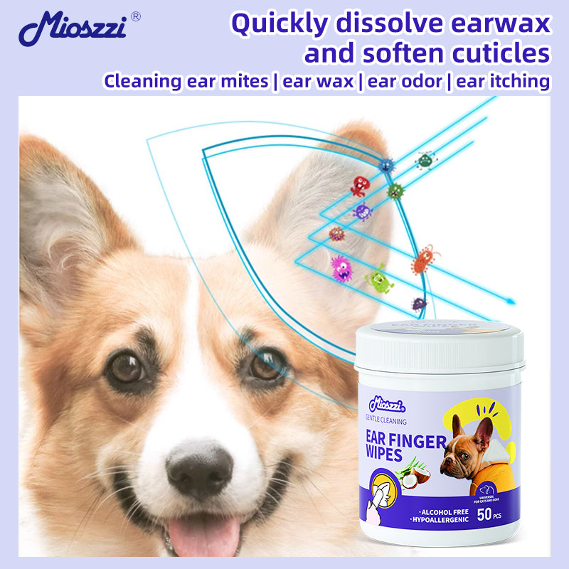1. Soothing cleansing formula that cleans anal and anal gland hygiene, leaving pets refreshed and comfortable.

2. Antibacterial deodorant pet wipes that effectively kill bacteria.

3. Cleaning and deodorizing wipes, gently remove dirt, debris and odors.

4. Universal pet wipes, suitable for cats, dogs, rabbits and hamsters.

5. Finger wipes can clean 360 degrees in all directions without missing anything.