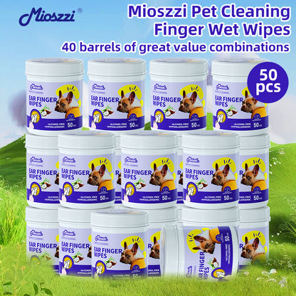1. Soothing cleansing formula that cleans anal and anal gland hygiene, leaving pets refreshed and comfortable.

2. Antibacterial deodorant pet wipes that effectively kill bacteria.

3. Cleaning and deodorizing wipes, gently remove dirt, debris and odors.

4. Universal pet wipes, suitable for cats, dogs, rabbits and hamsters.

5. Finger wipes can clean 360 degrees in all directions without missing anything.