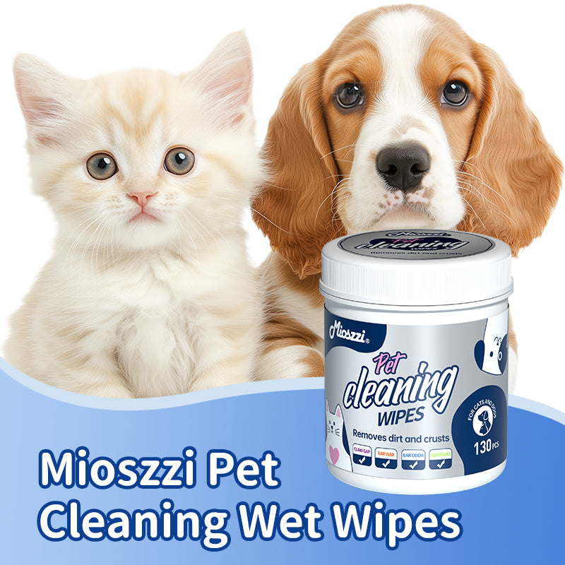 1. Water-based wipes, strong water absorption, quickly penetrate and moisturize pet skin, maintain soft touch.

2. 3D three-dimensional pearl pattern, soft touch, moderate friction, strong tear resistance, more efficient cleaning.

3. Add tea tree essential oil and fermented coconut oil to deeply decompose odor molecules, easily remove pet body odor and residual stains.

4. Contains no alcohol, fragrance or fluorescent agent, universal for cats and dogs, and safe for sensitive pets.