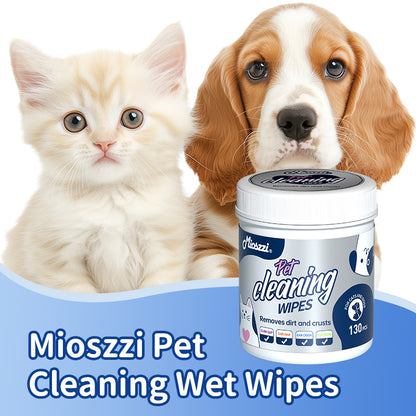 1. Water-based wipes, strong water absorption, quickly penetrate and moisturize pet skin, maintain soft touch.

2. 3D three-dimensional pearl pattern, soft touch, moderate friction, strong tear resistance, more efficient cleaning.

3. Add tea tree essential oil and fermented coconut oil to deeply decompose odor molecules, easily remove pet body odor and residual stains.

4. Contains no alcohol, fragrance or fluorescent agent, universal for cats and dogs, and safe for sensitive pets.