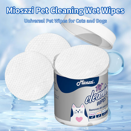 1. Safe and gentle formula: no alcohol added, specially designed for pets, safer to use.

2. Tea tree oil nourishment: contains natural tea tree oil essence, deeply nourishes hair, smoothes frizz and glows.

3. Powerful cleaning and anti-itching: effectively removes dirt and grease, while relieving pet skin itching.

4. Multi-functional cleaning wet wipes: disc shape design, flexible cleaning of pet buttocks, eyes and other sensitive areas.

5. Sealed barrel design: leak-proof barrel, wet wipes long-lasting