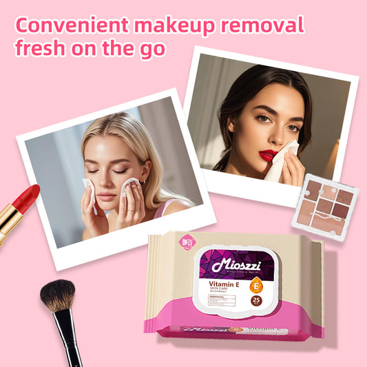 1. Makeup Remover Wipes are enriched with Vitamin E to protect and even out skin tone, leaving your skin radiant and radiant.

2. Hypoallergenic Cleansing Wipes effectively remove makeup, dirt, and oil, leaving skin clean, refreshed, and pH-balanced.

3. Water-based wipes nourish and moisturize facial skin, clean anytime, anywhere! Wipe away the fatigue of the day and treat your skin well.

4. High-quality non-woven fabric, soft, thick, and tear-resistant, perfect for wiping after a workout, before a date, 